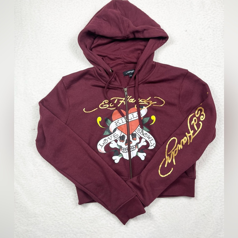 Ed Hardy Cropped Hoodie